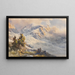 Piz Roseg Tschiervagletscher - Edward Theodore Compton — framed artwork on a wall