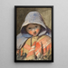 Head of a Young Girl - Edward Thompson Davis — framed artwork on a wall