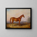 Glencoe painting in a landscape - Edward Troye — framed artwork on a wall