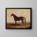 Henri in a landscape - Edward Troye — framed artwork on a wall