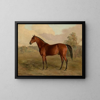 Kentucky Peak Painting - Edward Troye — framed artwork on a wall