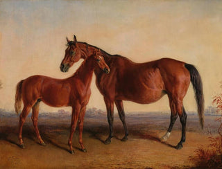 Roxanna and her foal Blarney Stone - Edward Troye — artwork view
