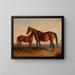 Roxanna and her foal Blarney Stone - Edward Troye — framed artwork on a wall