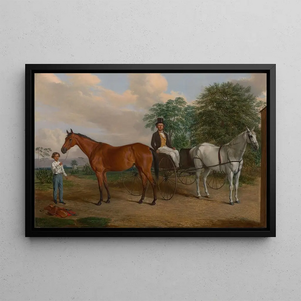 Self-portrait Painting - Edward Troye — framed artwork on a wall