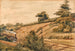 Landscape painting with train - Edward W. Fitch — artwork view