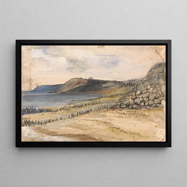 W Bay of Sheppey, Sheerness, England - Edward W. Fitch — framed artwork on a wall