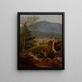 Moat Mountain North Conway Meadows New Hampshire - Edward W. Nichols — framed artwork on a wall
