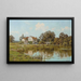 The Old Water Mill - Edward Wilkins Waite — framed artwork on a wall