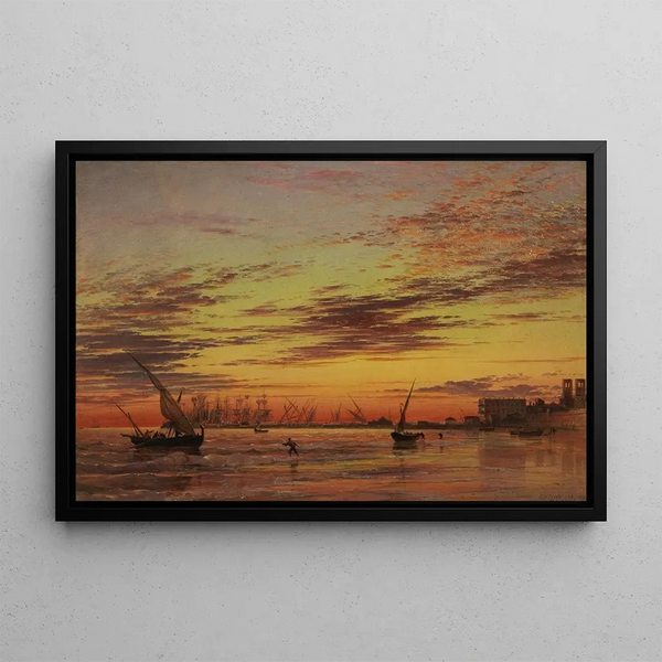 Alicante Painting - Edward William Cooke — framed artwork on a wall
