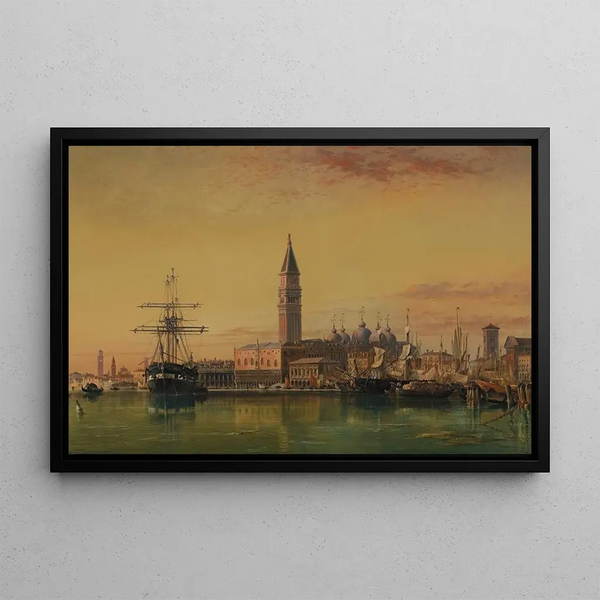 Venice - Edward William Cooke — framed artwork on a wall