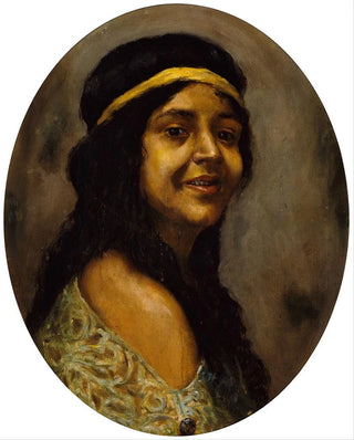 Portrait of a woman - Edwin A. Harleston — artwork view