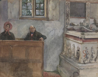 In the church - Edwin Austin Abbey — artwork view