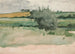 Landscape Painting of Fields - Edwin Austin Abbey — artwork view