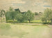 Landscape Prairie Church in the Background - Edwin Austin Abbey — artwork view