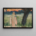Ophelia near the stream Act IV Scene VII Hamlet - Edwin Austin Abbey — framed artwork on a wall