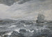 Marine landscape painting with sailboat - Edwin Austin Abbey — artwork view