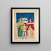 Croquis for Christmas card - Edwin Austin Abbey — framed artwork on a wall