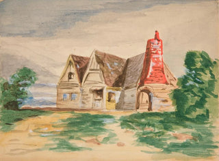 Sketch of a country cottage - Edwin Austin Abbey — artwork view