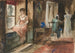 Sketch of figures in an interior - Edwin Austin Abbey — artwork view