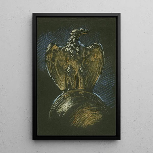 Study for the decoration of the eagle column in the painting L'Apothéose de la Pennsylvanie at the State Capitol building in Harrisburg, Pennsylvania - Edwin Austin Abbey