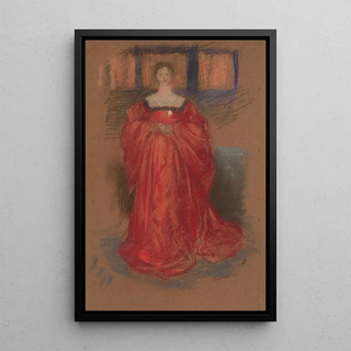 Edwin Austin Abbey - Study of a woman in Renaissance costume.webp