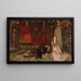 La scène de la pièce dans Hamlet Acte III Scène II - Edwin Austin Abbey — framed artwork on a wall