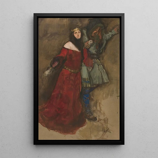 Edwin Austin Abbey - Unidentified scene from Hamlet or Macbeth.webp