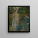 Woman in the Garden - Edwin Austin Abbey — framed artwork on a wall