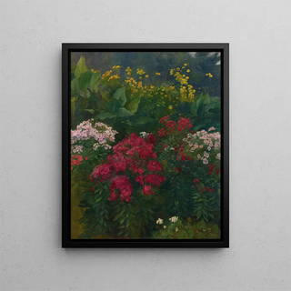 Flowers - Edwin Burrage Child — framed artwork on a wall