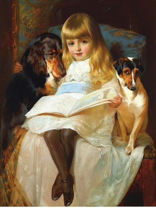 the favorite story of a Gordon setter and a Jack Russell - Edwin Douglas — artwork view