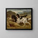 The First of September, an English tricolor and a Gordon setter with a partridge - Edwin Douglas — framed artwork on a wall