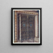 Ebony cabinet painting with engraved brass inlays and white metal - Edwin Foley — framed artwork on a wall