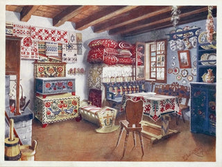 Austro-Hungarian peasant furniture painting - Edwin Foley — artwork view
