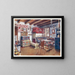 Austro-Hungarian peasant furniture painting - Edwin Foley — framed artwork on a wall