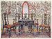 Black lacquer chairs and table with red lacquer mirror - Edwin Foley — artwork view