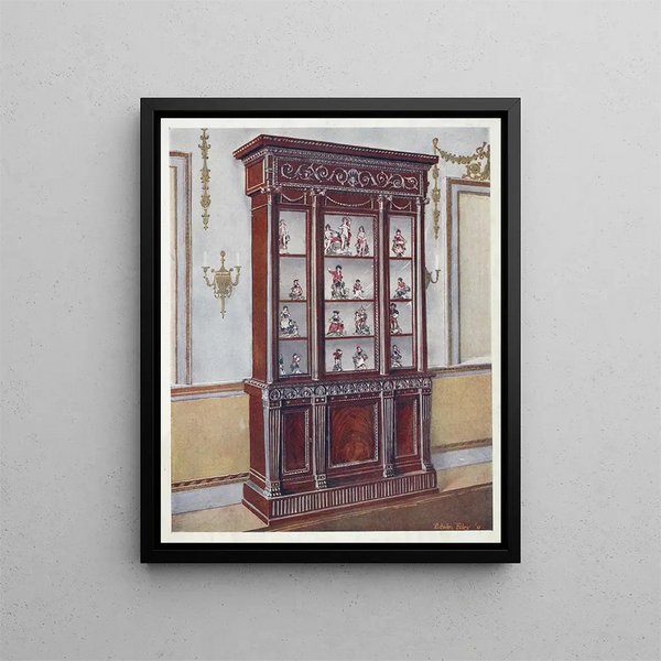 Coffrets en acajou sculpté - Edwin Foley — framed artwork on a wall