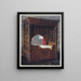 a carved oak painting of Jeanne d'Albret dated 1562 - Edwin Foley — framed artwork on a wall