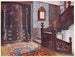 Wardrobe in carved walnut with chiseled mounts - Edwin Foley — artwork view