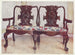 Sofa darby et Joan en noyer sculpté - Edwin Foley — artwork view