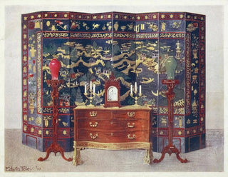 Commode courbée de style Chippendale sous influence française - Edwin Foley — artwork view