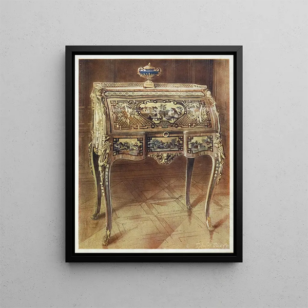 Escritoire à toilette - Edwin Foley — framed artwork on a wall