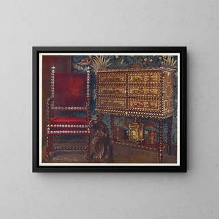 a group of continental furniture from the late sixteenth century - Edwin Foley — framed artwork on a wall
