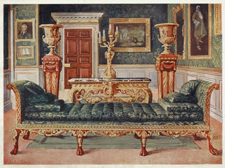 Georgian Suite painting in mahogany and gilding in the gallery and green salon of Longford Castle - Edwin Foley — artwork view