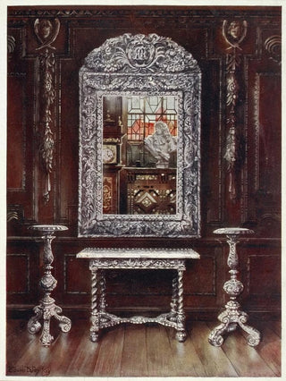 Guéridons en miroir et table recouverts de plaques d'argent - Edwin Foley — artwork view
