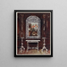 Guéridons en miroir et table recouverts de plaques d'argent - Edwin Foley — framed artwork on a wall