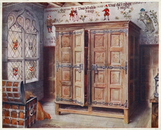 the mural painting of the Foreigners' Hall in Norwich, oak press, West Stowe, around 1550 - Edwin Foley — artwork view