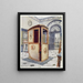 a baby carriage painted and lacquered with a domed tray - Edwin Foley — framed artwork on a wall