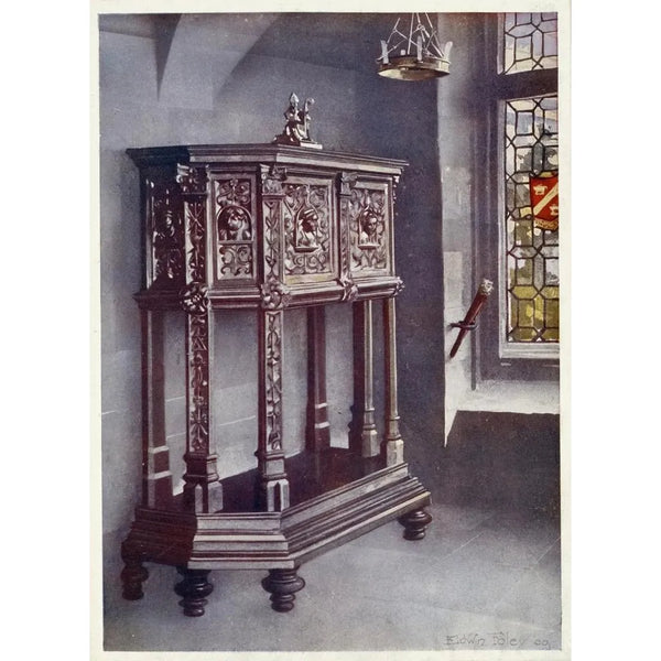 Petite crédence of François I, Cluny Museum, Paris, circa 1520 - Edwin Foley — framed artwork on a wall