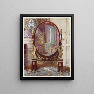Psyche and Napoleon I's bed - Edwin Foley — framed artwork on a wall