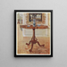 Gallery table with profiled edge and shaped borders - Edwin Foley — framed artwork on a wall